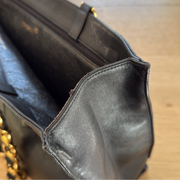 Chanel Black Leather Tote Bag - Picture 11 of 13